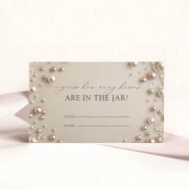 ダイヤモンドと真珠どのように多くのキスブライダルゲーム エンクロージャーカード