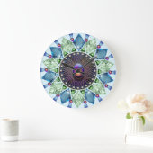 ダイヤモンドと真珠1 ラージ壁時計 (ホーム)