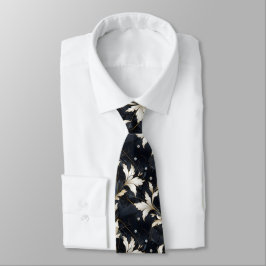 ダイヤモンドと花 ネクタイ