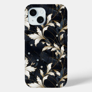 ダイヤモンドと花 iPhone 15ケース