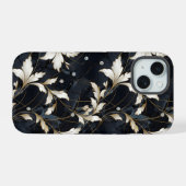 ダイヤモンドと花 iPhone 15ケース (裏面横)