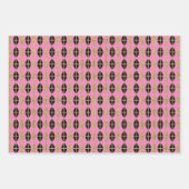 ダイヤモンドと金ゴールドグリッドトリオV ラッピングペーパーシート (正面3)