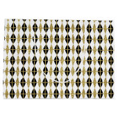 ダイヤモンドと金ゴールドグリッド ラージペーパーバッグ (裏面)