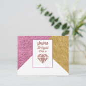 ダイヤモンドのはがきのように輝く ポストカード (スタンド正面)