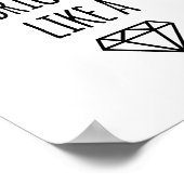 ダイヤモンドのように輝く |アートプリント ポスター (角)