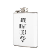 ダイヤモンドのように輝く フラスク (左)