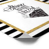 ダイヤモンドのように輝く ポスター (角)