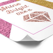 ダイヤモンドのように輝く ポスター (角)