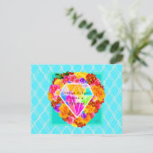 ダイヤモンドのように輝く ポストカード (スタンド正面)