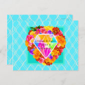 ダイヤモンドのように輝く ポストカード (正面/裏面)