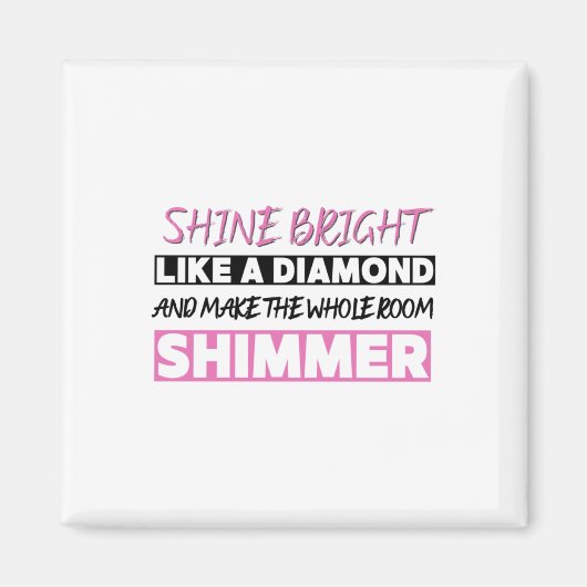 ダイヤモンドのように輝く マグネット (正面)