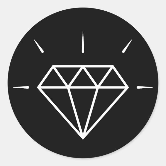 ダイヤモンドのように輝く！ ラウンドシール (正面)