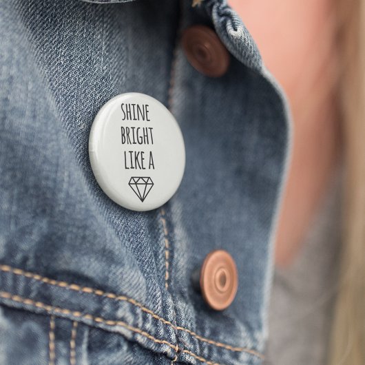 ダイヤモンドのように輝く 缶バッジ