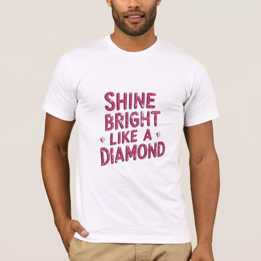 ダイヤモンドのように輝く Tシャツ (正面)
