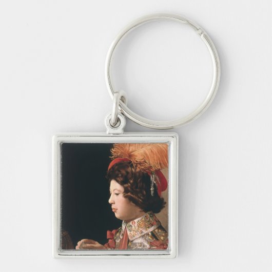 ダイヤモンドのエースが付いている詐欺 キーホルダー (正面)