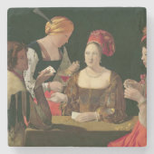 ダイヤモンドのエースが付いている詐欺 ストーンコースター (正面)