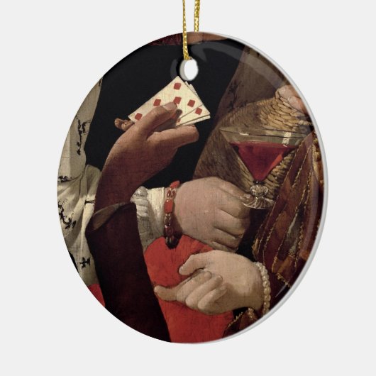 ダイヤモンドのエースを持つ詐欺師、の詳細 セラミックオーナメント (左)