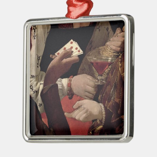 ダイヤモンドのエースを持つ詐欺師、の詳細 メタルオーナメント (左)