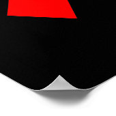 ダイヤモンドのエースカジノカードハロウィーンの衣装 ポスター (角)