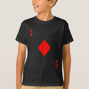 ダイヤモンドのエースカジノカードハロウィーンの衣装 Tシャツ