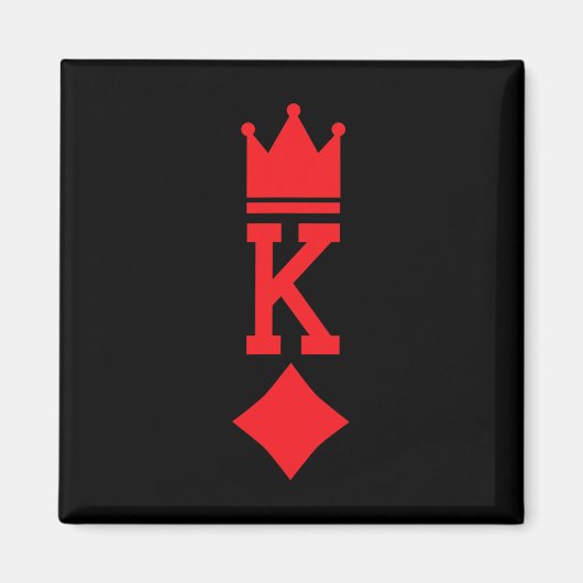 ダイヤモンドのカー遊ドハロウィーンの衣装の王 マグネット (正面)