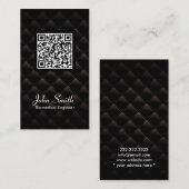 ダイヤモンドのキルトQRコード生物医学的な名刺 名刺 (正面/裏面)
