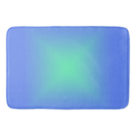 ダイヤモンドのグラデーション青からアクアマリングリーン バスマット