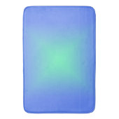 ダイヤモンドのグラデーション青からアクアマリングリーン バスマット (正面縦)