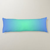 ダイヤモンドのグラデーション青からアクアマリングリーン ボディピロー (裏面)