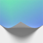 ダイヤモンドのグラデーション青からアクアマリングリーン ラッピングペーパー (角)