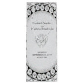 ダイヤモンドのグリッター|の結婚のワインのバッグ ワインギフトバッグ (裏面)