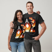 ダイヤモンドのコラージュのトランプのポーカーの芸術の装飾のTシャツのエース Tシャツ (ユニセックス)