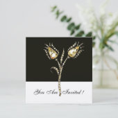 ダイヤモンドのチューリップ , シャンパン・メタリック 招待状 (スタンド正面)