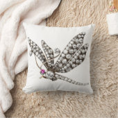 ダイヤモンドのトンボのソファーのきらきら光るなジュエリー クッション (ブランケット)