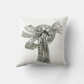 ダイヤモンドのトンボのソファーのきらきら光るなジュエリー クッション (裏面)