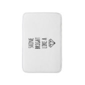 ダイヤモンドのバスマットのように輝く バスマット (正面縦)