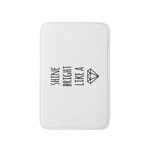 ダイヤモンドのバスマットのように輝く バスマット (正面縦)