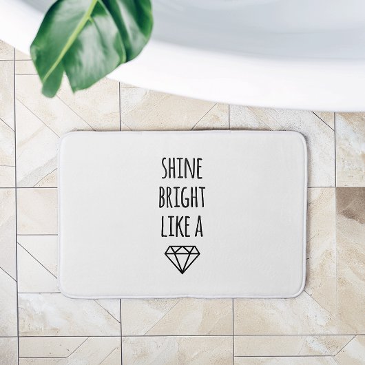 ダイヤモンドのバスマットのように輝く バスマット