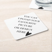 ダイヤモンドのパーソナライズ ペーパーコースター (アングル)