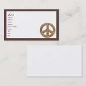 ダイヤモンドのピースサイン 名刺 (正面/裏面)