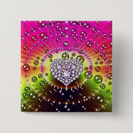 ダイヤモンドのフラクタル 缶バッジ