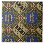 ダイヤモンドのプリントの聖職の壁紙のデザイン タイル (正面)