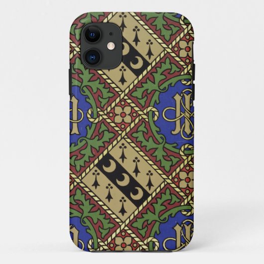 ダイヤモンドのプリントの聖職の壁紙のデザイン Case-Mate iPhoneケース (裏面)