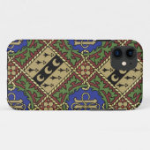 ダイヤモンドのプリントの聖職の壁紙のデザイン Case-Mate iPhoneケース (裏面(横))