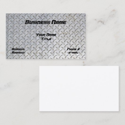 ダイヤモンドのプレートのデザインの名刺 名刺 (正面/裏面)