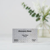 ダイヤモンドのプレートのデザインの名刺 名刺 (スタンド正面)