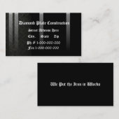ダイヤモンドのプレートのデザイン 名刺 (正面/裏面)