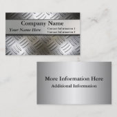 ダイヤモンドのプレートの金属の一見の名刺 名刺 (正面/裏面)