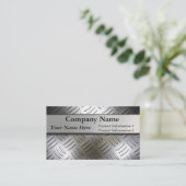 ダイヤモンドのプレートの金属の一見の名刺 名刺 (スタンド正面)