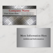 ダイヤモンドのプレートの金属の一見の名刺 名刺 (正面/裏面)